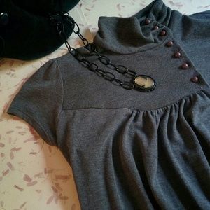 B&Lu Xl Size 12 Gray Knit top shirt